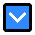 Down Square SVG Icon